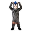 Grey Donkey Ass Cartoon Mascot Costume Plush with Mask