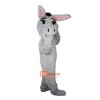 Grey Donkey Ass Jackass Burro Moke Neddy Cartoon Mascot Costume Plush with Mask
