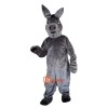 Grey Donkey Cartoon Mascot Costume Plush with Mask
