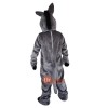 Grey Donkey Cartoon Mascot Costume Plush with Mask
