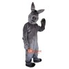 Grey Donkey Cartoon Mascot Costume Plush with Mask