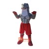 Grey Muscle shark Cartoon Mascot Costume Plush with Mask