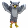 Grey Owl Cartoon Mascot Costume Cosplay Outfits Adult Size