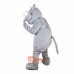 Grey Rhinocero Cartoon Mascot Costume Plush with Mask