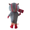 Grey Robot Mascot Cartoon Costume