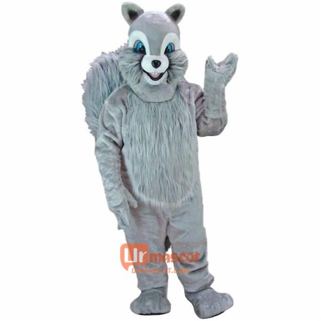 Grey Squirrel Cartoon Mascot Costume