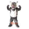 Grey Wildcat Cartoon Costume Mascot