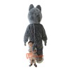 Grey Wolf Siberian Husky Mascot Cartoon Costume