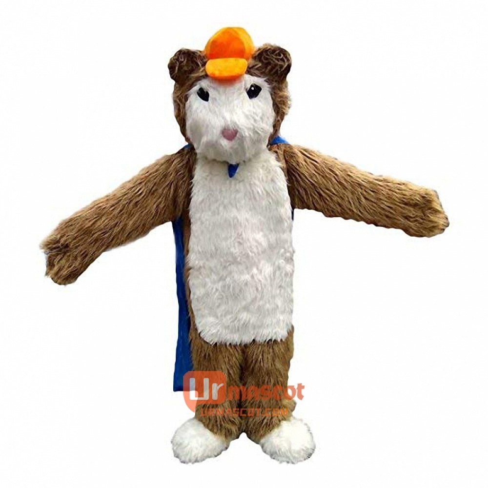 Hamster Cartoon Mascot Costume Plush with Mask