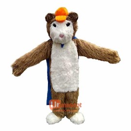 Hamster Cartoon Mascot Costume Plush with Mask