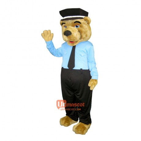 Handsome Bear Cartoon Mascot Costume