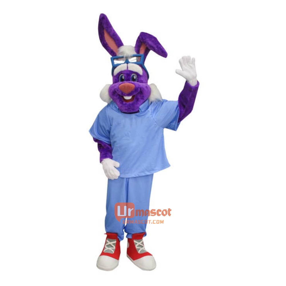 Handsome Dr Rabbit Mascot Costume Cosplay Outfits