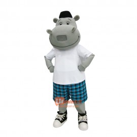 Handsome Hippo Mascot Costume Cosplay Outfits