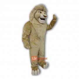 Handsome Tough Lion Cartoon Mascot Costume