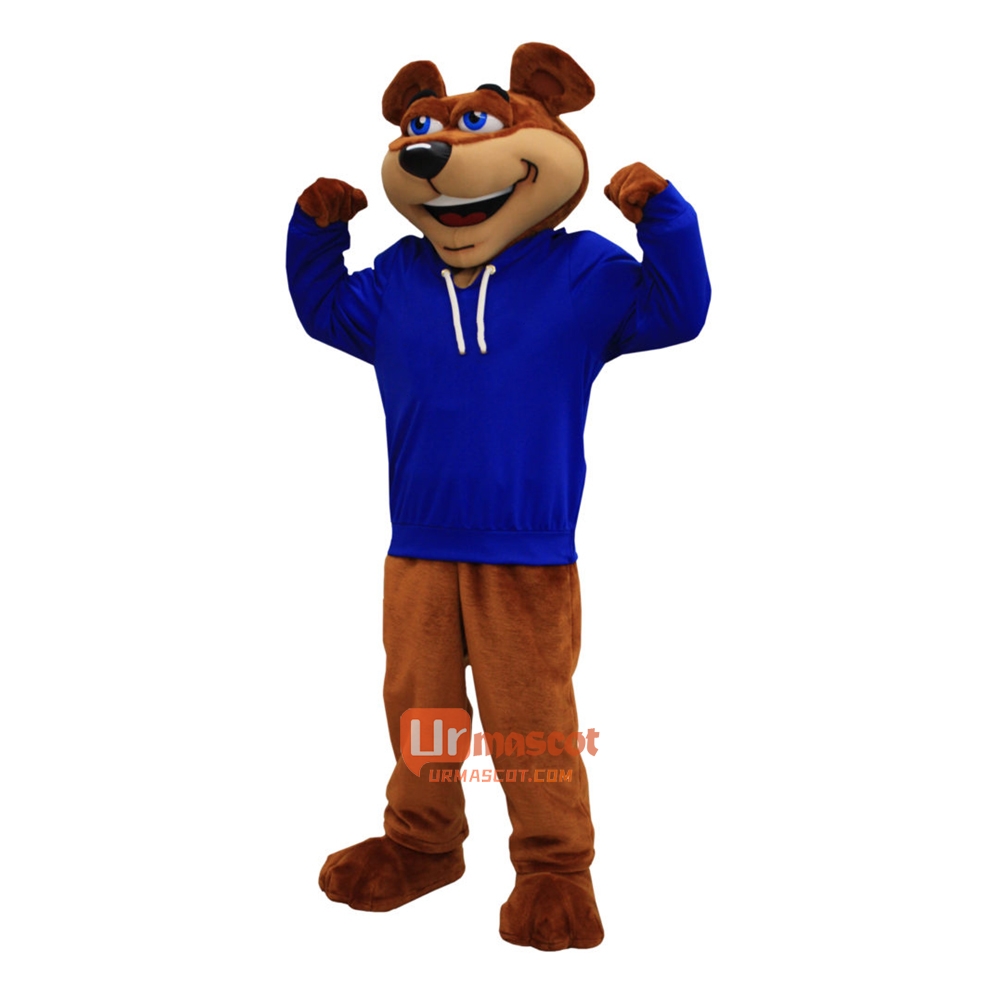 Happy Bear Cartoon Mascot Costume