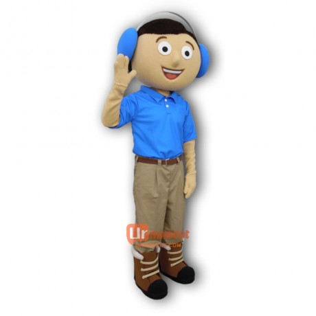 Happy Boy Cartoon Mascot Costume