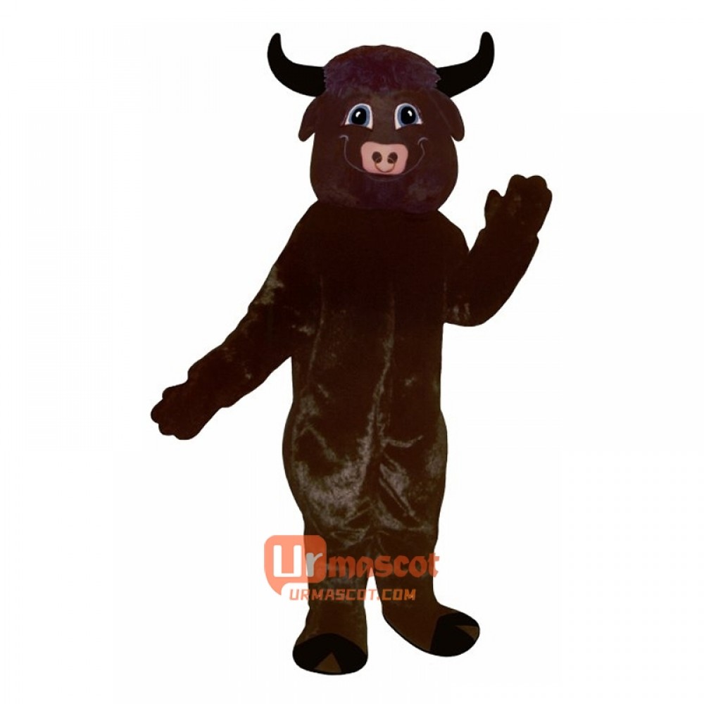 Happy Bull Cartoon Costume Mascot