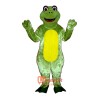 Happy Frog Cartoon Costume Mascot