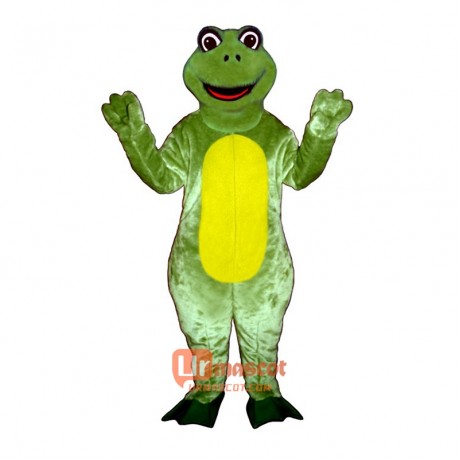 Happy Frog Cartoon Costume Mascot