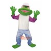 Happy Frog Cartoon Mascot Costume