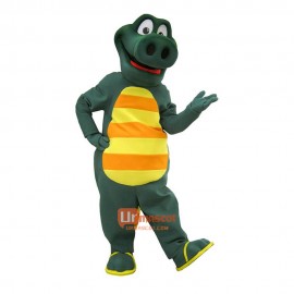Happy Gator Cartoon Mascot Costume