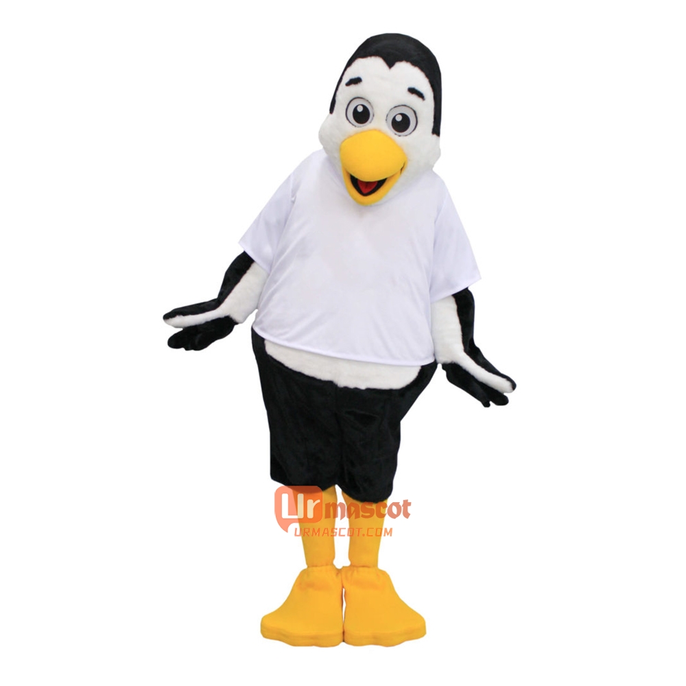 Happy Penguin Cartoon Mascot Costume