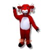 Happy Red Cow Cartoon Mascot Costume Cosplay Outfits
