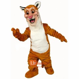 Happy Tiger Cartoon Mascot Costume