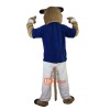 Hercules Cattle Bull Cartoon Mascot Costume Plush with Mask