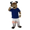 Hercules Cattle Bull Cartoon Mascot Costume Plush with Mask