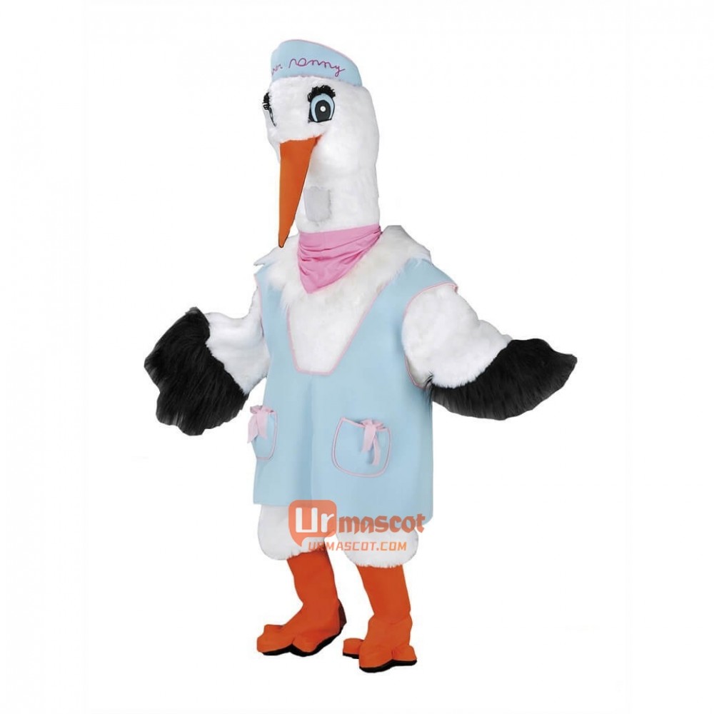 High Quality Stork Custom Cartoon Mascot Costume