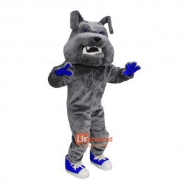 High School Bulldog Cartoon Mascot Costume