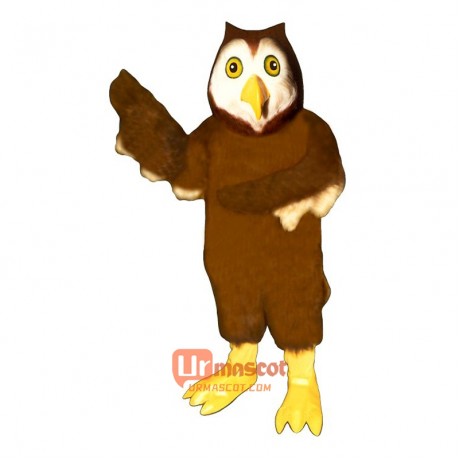 Horned Owl Cartoon Costume Mascot