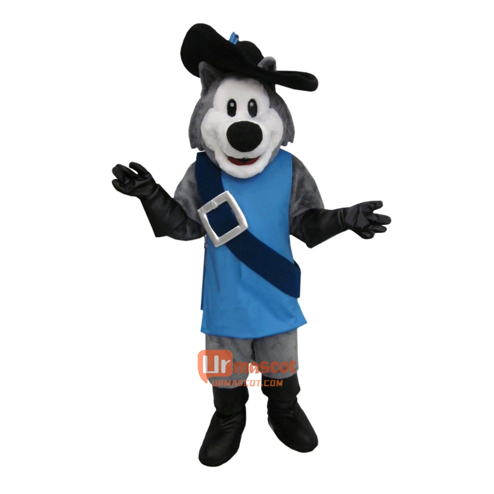 Husky Dog Cartoon Mascot Costume
