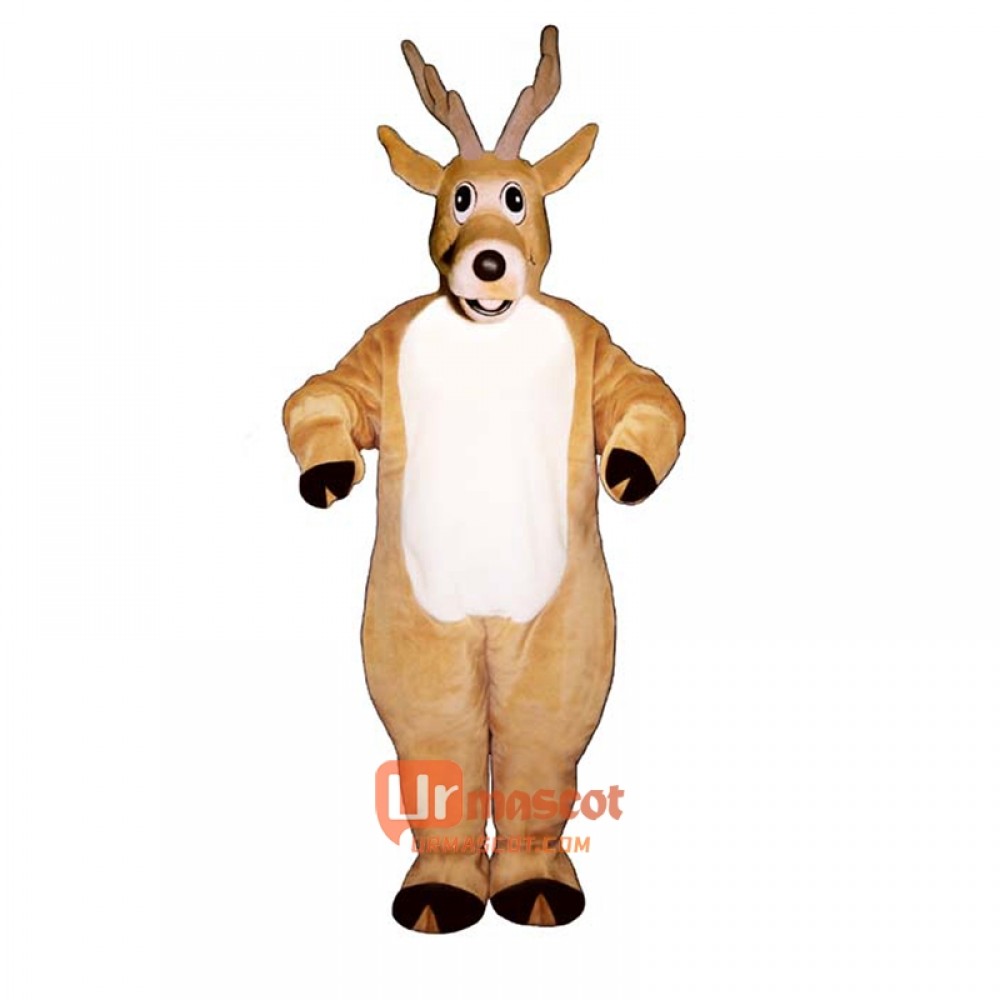 Jolly Reindeer Cartoon Costume Mascot