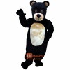 Jr Black Bear Lightweight Cartoon Mascot Costume Cosplay Outfits Free Shipping