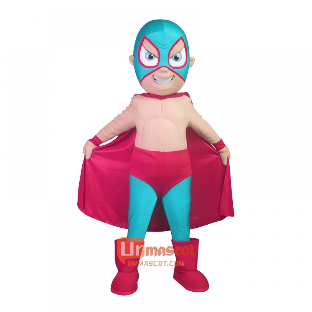 Kid Lucha Custom Cartoon Mascot Costume