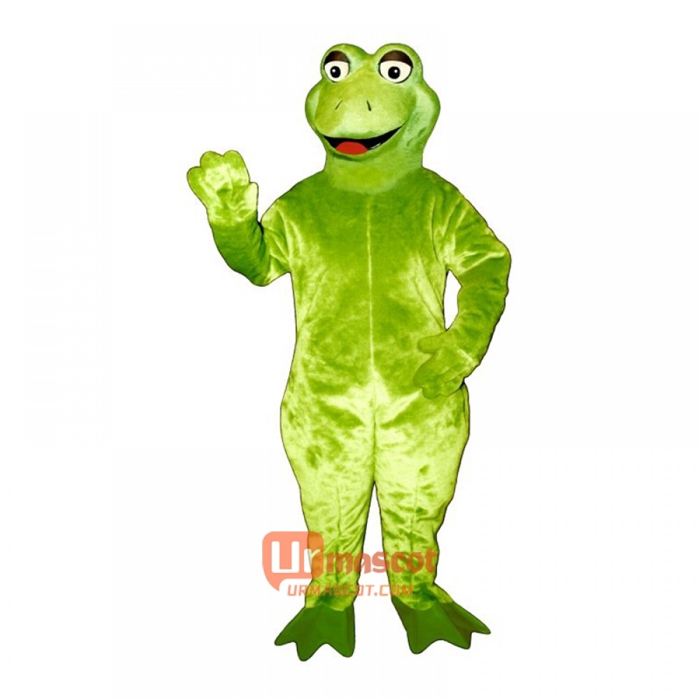 Leaping Frog Mascot Cartoon Costume