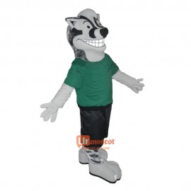 Lees Market Badger Cartoon Mascot Costume Plush with Mask
