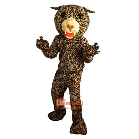 Leopard Panther Cartoon Mascot Costume Plush with Mask