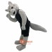 Light gray moving Leopard Cartoon Mascot Costume Plush with Mask