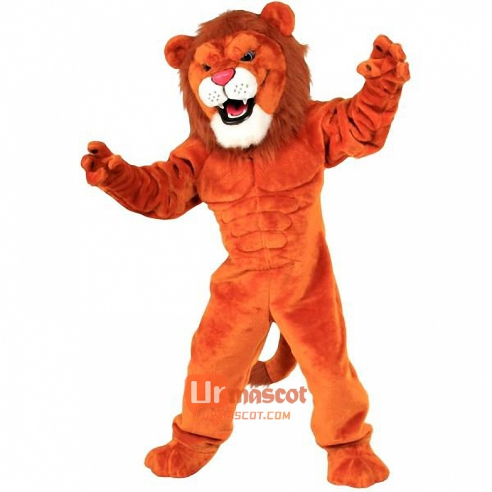 Lion Power Cat Cartoon Mascot Costume