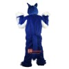 Long Hair Blue Wolf Cartoon Mascot Costume Plush with Mask