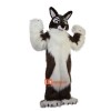 Long Hair Brown Wolf Cartoon Mascot Costume Plush with Mask