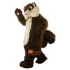 Long-Haired Squirrel Cartoon Mascot Costume Plush with Mask
