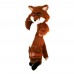 Long Hairy Fox Cartoon Mascot Costume Plush with Mask