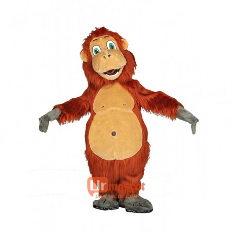 Long Plush Orangutan Custom Cartoon Mascot Costume