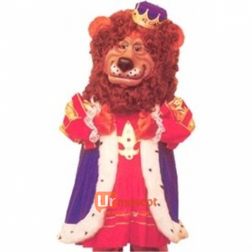 Louie Lion Cartoon Mascot Costume