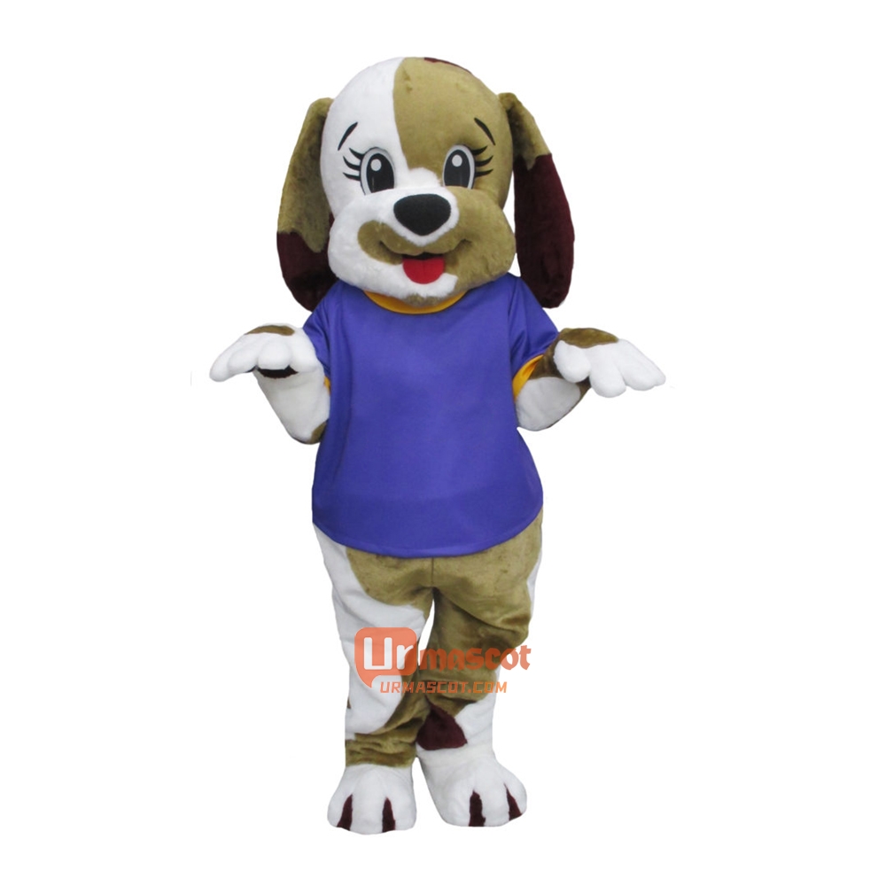 Lovely Puppy Cartoon Mascot Costume