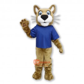 Lovely Wildcat Cartoon Mascot Costume